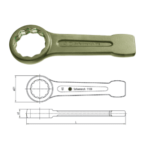 Cheie fixa simpla de soc Safewrench, DIM 46