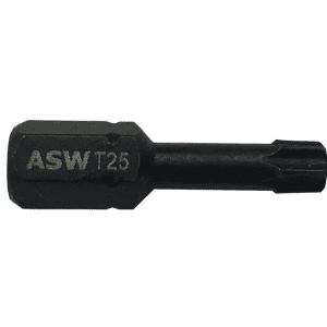 Bit hexagonal 1/4" DIN/ISO 1173 Forma C 6,3-T 25