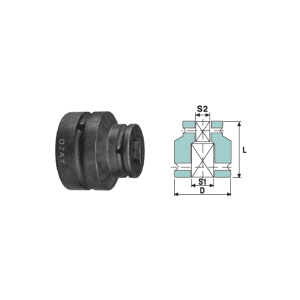 Adaptor de impact mama-mama 5/8" 5/8"