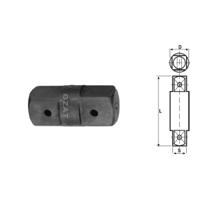 Adaptor de impact tata-tata 5/8", PATRAT 5/8"