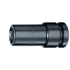 Cap cheie tubulara de impact, patrat de antrenare de 1", lunga, cu profil subtiat, pentru roti, DIM 27 mm