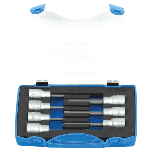 Trusa de capete chei tubulare cu profil TX 1/2" in cutie de plastic