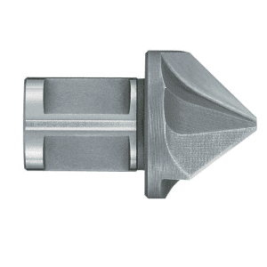 Tesitor cu 3 muchii 90 grade HSS, prindere Weldon 19 mm, DIM 25