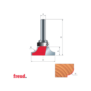 Freza profilata concav , R 8, DIM 35