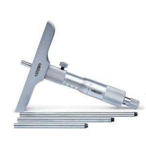 Micrometru mecanic de adancime, cu talpa, SCALA 0-150 mm, EXTENSII 6 PCS