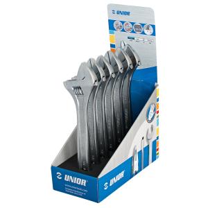 Set de chei reglabile in display de carton/6pcs